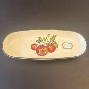 PAPART Handcrafted In Turkey Oblong Tomatoes On Vine Serving Tray